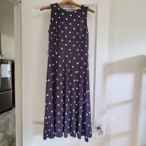 Anne Klein Blue Maxi Pleated A-Line Skirt